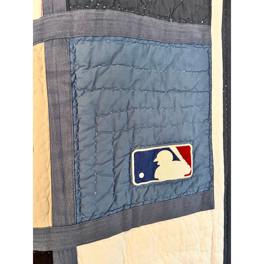 Pottery Barn PB Teen MLB Baseball Quilt Twin Reversible Bedspread Comforter - Picture 3 of 16
